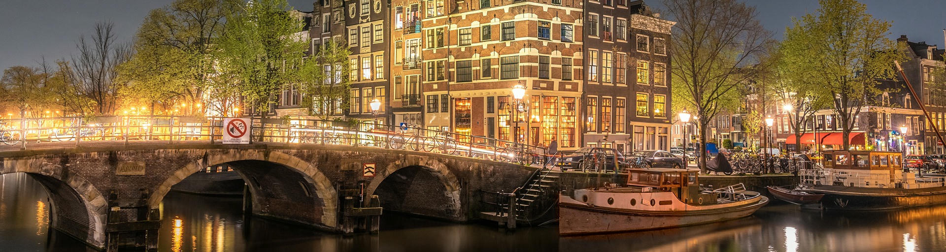 Kanal in Amsterdam Europa